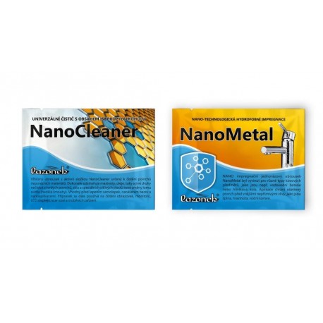 Vlhčený obrúsok - NanoMetal a NanoCleaner